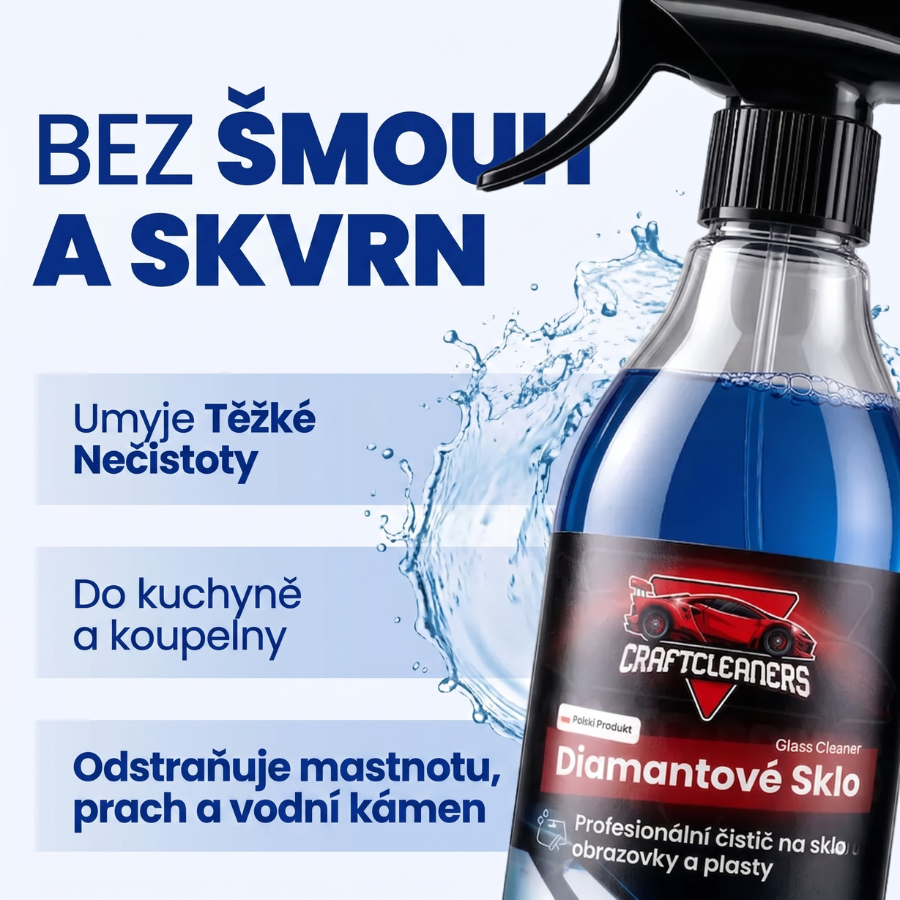 Diamond Glass – profesionální čistič skla